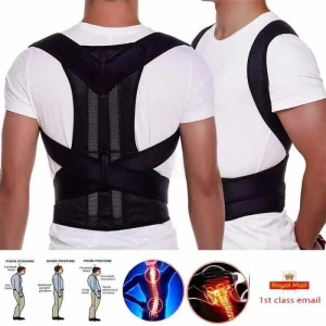Back Pain Posture Corrector Shoulder Brace Back Support Belt – Free Size (Unisex)