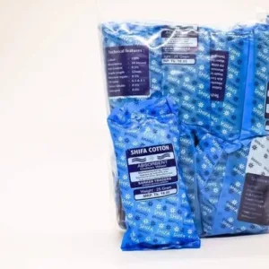 absorbent cotton, SHIFA cotton, cotton wool, medical cotton, surgical cotton, organic cotton, healthcare products, surgical supplies, medical products, wound care cotton
